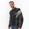 KURTKA MOTOCYKLOWA TEKSTYLNA REBELHORN SPARK BLACK GREY FLUO YELLOW 3XL