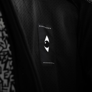 KURTKA MOTOCYKLOWA TEKSTYLNA REBELHORN SLASH NORIAKI BLACK WHITE SOFTSHELL XXS