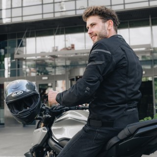 KURTKA MOTOCYKLOWA TEKSTYLNA REBELHORN SPARK BLACK XXL