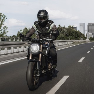 KURTKA MOTOCYKLOWA TEKSTYLNA REBELHORN SPARK BLACK GREY FLUO YELLOW S