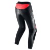 SPODNIE MOTOCYKLOWE SKÓRZANE DAMSKIE REBELHORN REBEL BLACK FLUO RED WHITE W34