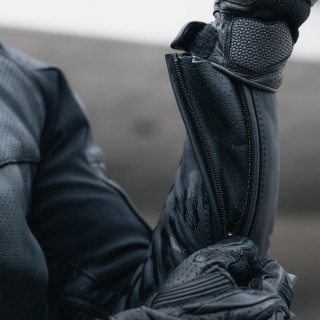 KURTKA MOTOCYKLOWA SKÓRZANA REBELHORN VANDAL BLACK 54