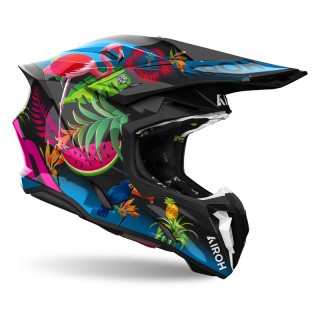 KASK MOTOCYKLOWY AIROH TWIST 3 AMAZONIA GLOSS S