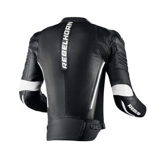 KURTKA MOTOCYKLOWA SKÓRZANA REBELHORN VANDAL BLACK WHITE 50