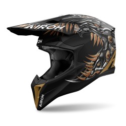 KASK MOTOCYKLOWY AIROH WRAAAP CYBORG MATT M