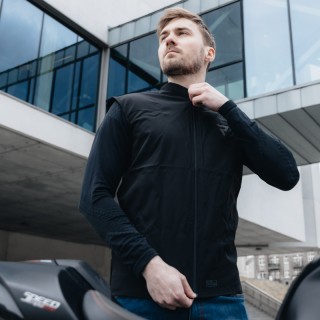 KURTKA MOTOCYKLOWA SKÓRZANA REBELHORN VANDAL BLACK FLUO YELLOW 50