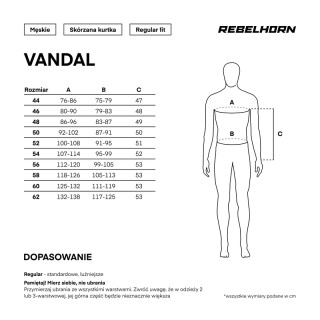 KURTKA MOTOCYKLOWA SKÓRZANA REBELHORN VANDAL BLACK FLUO YELLOW 48