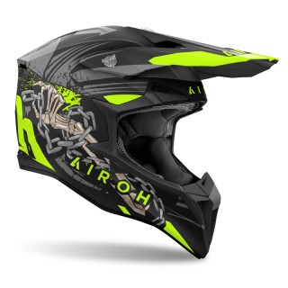 KASK MOTOCYKLOWY AIROH WRAAAP DARKNESS MATT L