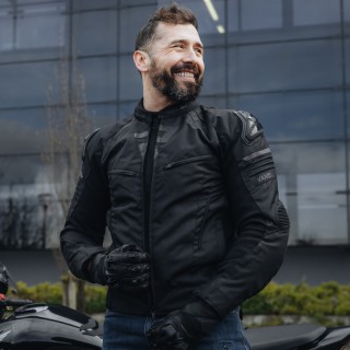 KURTKA MOTOCYKLOWA TEKSTYLNA REBELHORN VANDAL BLACK XL