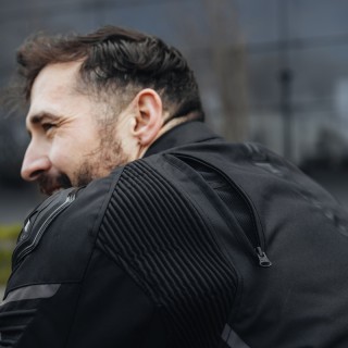 KURTKA MOTOCYKLOWA TEKSTYLNA REBELHORN VANDAL BLACK 6XL