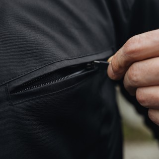 KURTKA MOTOCYKLOWA TEKSTYLNA REBELHORN VANDAL BLACK WHITE S