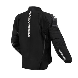 KURTKA MOTOCYKLOWA TEKSTYLNA REBELHORN VANDAL BLACK WHITE 3XL