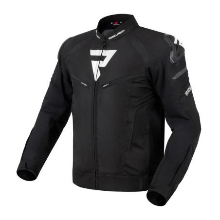 KURTKA MOTOCYKLOWA TEKSTYLNA REBELHORN VANDAL BLACK WHITE 10XL