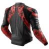 KURTKA MOTOCYKLOWA SKÓRZANA REBELHORN VELOCE CAMO BLACK FLUO RED 60