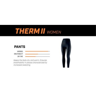 SPODNIE TERMOAKTYWNE DAMSKIE REBELHORN THERM 2 BLACK GREY WL