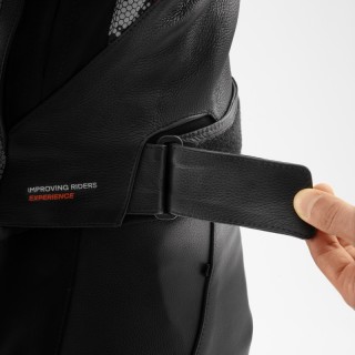 KURTKA MOTOCYKLOWA SKÓRZANA REBELHORN VELOCE CAMO BLACK GREY FLUO RED 50