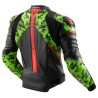 KURTKA MOTOCYKLOWA SKÓRZANA REBELHORN VELOCE CAMO BLACK GREEN FLUO RED 62