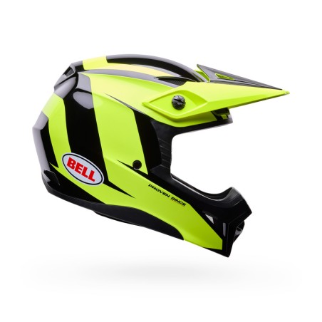 KASK MOTOCYKLOWY BELL MX-10 MIPS TALON YELLOW BLACK S