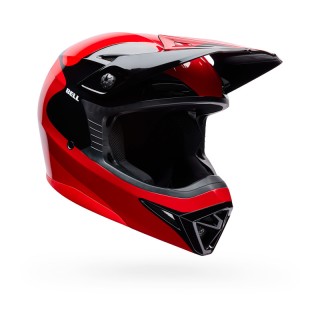 KASK MOTOCYKLOWY BELL MX-10 MIPS WAVE RED BLACK S