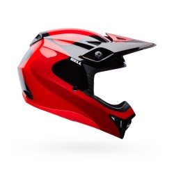 KASK MOTOCYKLOWY BELL MX-10 MIPS WAVE RED BLACK M