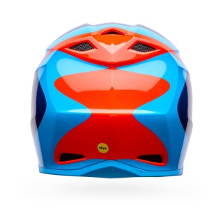 KASK MOTOCYKLOWY BELL MX-10 MIPS WAVE ORANGE BLUE S