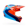 KASK MOTOCYKLOWY BELL MX-10 MIPS WAVE ORANGE BLUE M