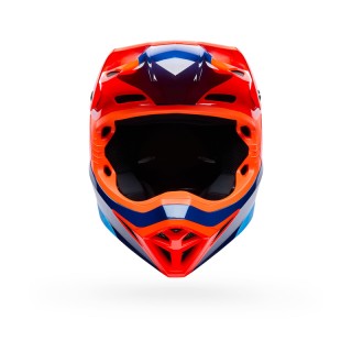 KASK MOTOCYKLOWY BELL MX-10 MIPS WAVE ORANGE BLUE L