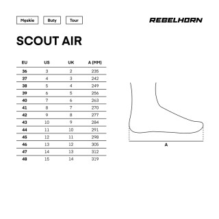 BUTY MOTOCYKLOWE REBELHORN SCOUT AIR BLACK 48