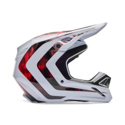 KASK FOX V1 KAIROS WHITE/FLUO RED M