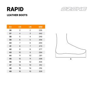 BUTY MOTOCYKLOWE OZONE RAPID MATT BLACK 41