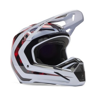 KASK FOX V1 KAIROS WHITE/FLUO RED L