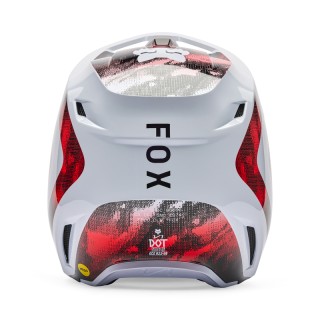 KASK FOX V1 KAIROS WHITE/FLUO RED L