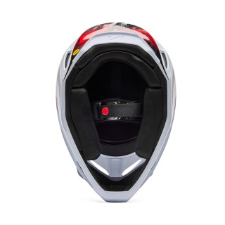 KASK FOX V1 KAIROS WHITE/FLUO RED L
