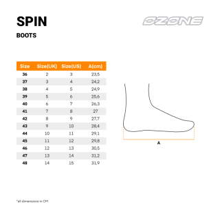 BUTY MOTOCYKLOWE OZONE SPIN BLACK BLACK SOLE 43