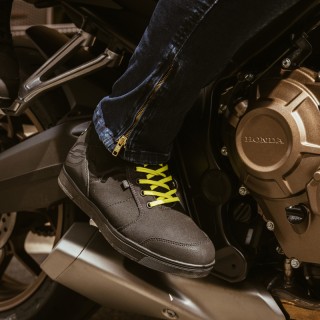 BUTY MOTOCYKLOWE OZONE TOWN BLACK FLUO YELLOW 44