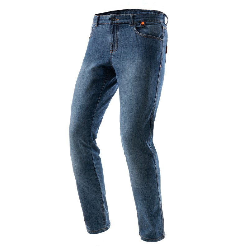 JEANSY MOTOCYKLOWE REBELHORN BRONCO WASHED BLUE MONOLAYER 28/34