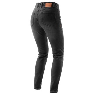 JEANSY MOTOCYKLOWE DAMSKIE REBELHORN BRONCO WASHED BLACK MONOLAYER 32/30