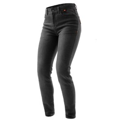 JEANSY MOTOCYKLOWE DAMSKIE REBELHORN BRONCO WASHED BLACK MONOLAYER 42/30