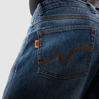 JEANSY MOTOCYKLOWE REBELHORN BRONCO WASHED BLUE MONOLAYER 28/34