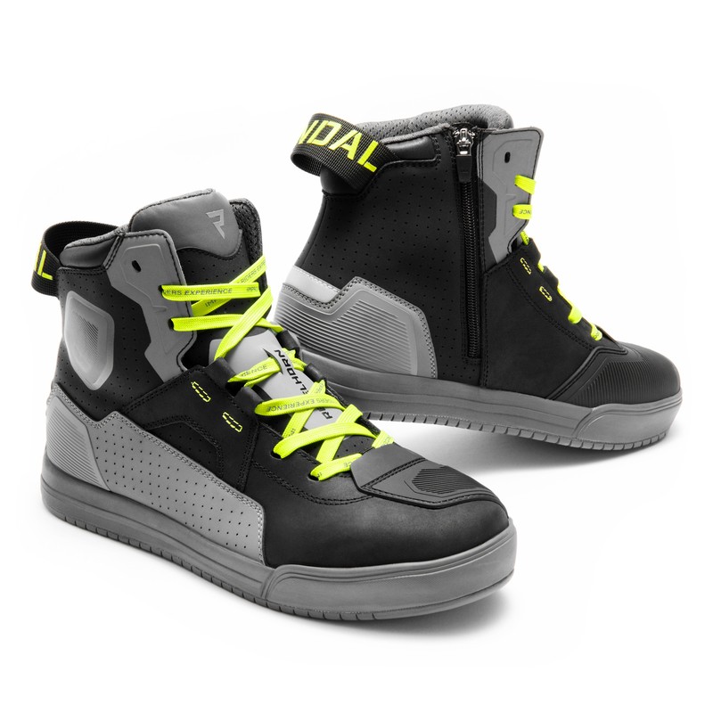 BUTY MOTOCYKLOWE REBELHORN VANDAL 2 BLACK GREY FLUO YELLOW 40