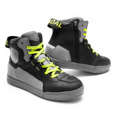 BUTY MOTOCYKLOWE REBELHORN VANDAL 2 BLACK GREY FLUO YELLOW 47