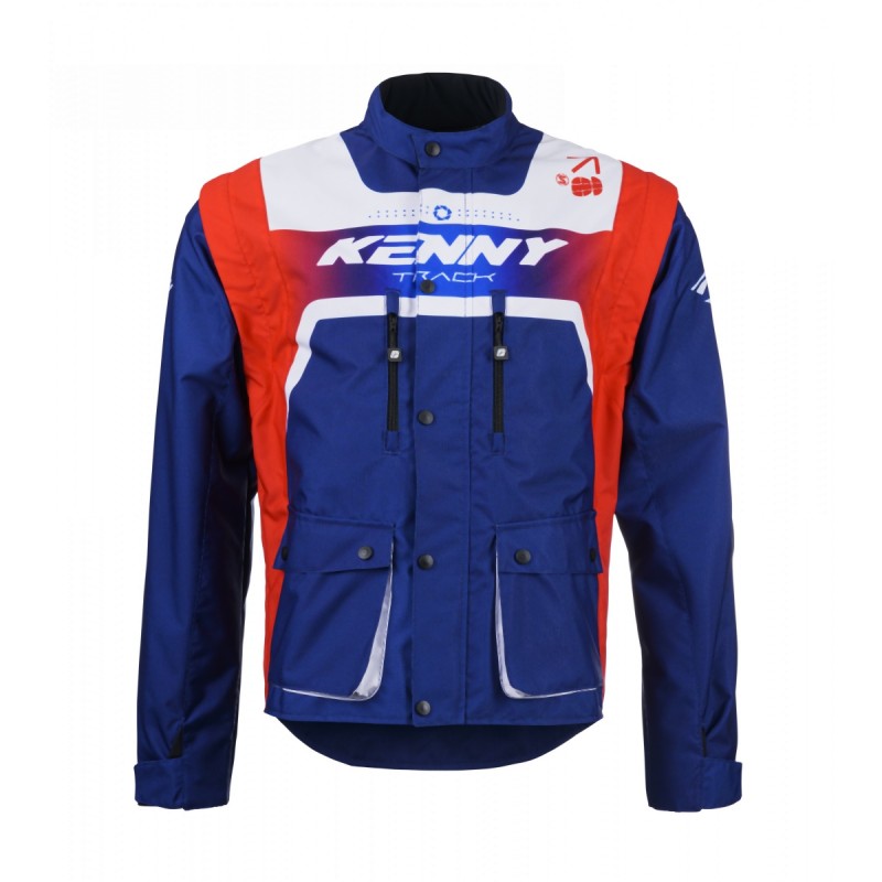 KENNY RACING KURTKA ADVENTURE/ENDURO MODEL TRACK PATRIOT KOLOR CZERWONY/NIEBIESKI/BIAŁY FLUO ROZMIAR XL KENNY RACING KURTKA ADVENTURE/ENDURO MODEL TRACK PATRIOT KOLOR CZERWONY/NIEBIESKI/BIAŁY FLUO ROZMIAR XL