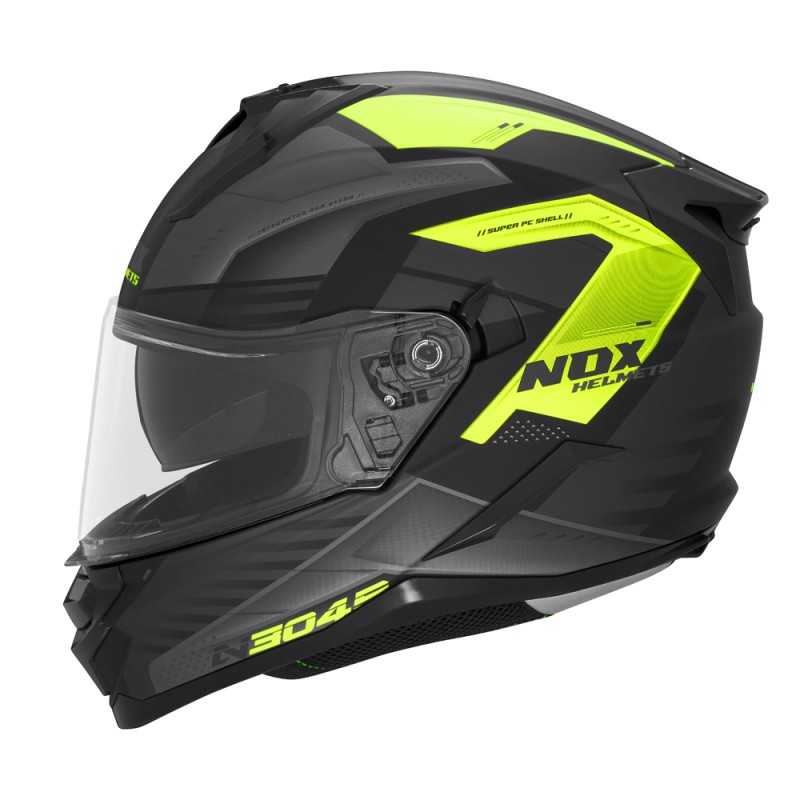 NOX KASK INTEGRALNY (FULL FACE) Z BLENDĄ N304S CARVER KOLOR CZARNY/ŻÓŁTY FLUO MAT ROZMIAR XXL NOX KASK INTEGRALNY (FULL FACE) Z BLENDĄ N304S CARVER KOLOR CZARNY/ŻÓŁTY FLUO MAT ROZMIAR XXL