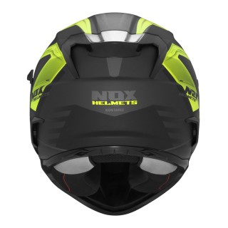 NOX KASK INTEGRALNY (FULL FACE) Z BLENDĄ N304S CARVER KOLOR CZARNY/ŻÓŁTY FLUO MAT ROZMIAR XXL