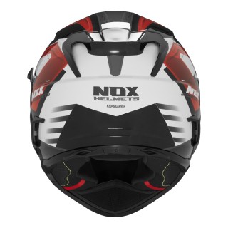 NOX KASK INTEGRALNY (FULL FACE) Z BLENDĄ N304S CARVER KOLOR CZARNY/BIAŁY/CZERWONY ROZMIAR L