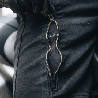 JEANSY MOTOCYKLOWE REBELHORN HAWK 3 REGULAR FIT WASHED BLACK 30/34