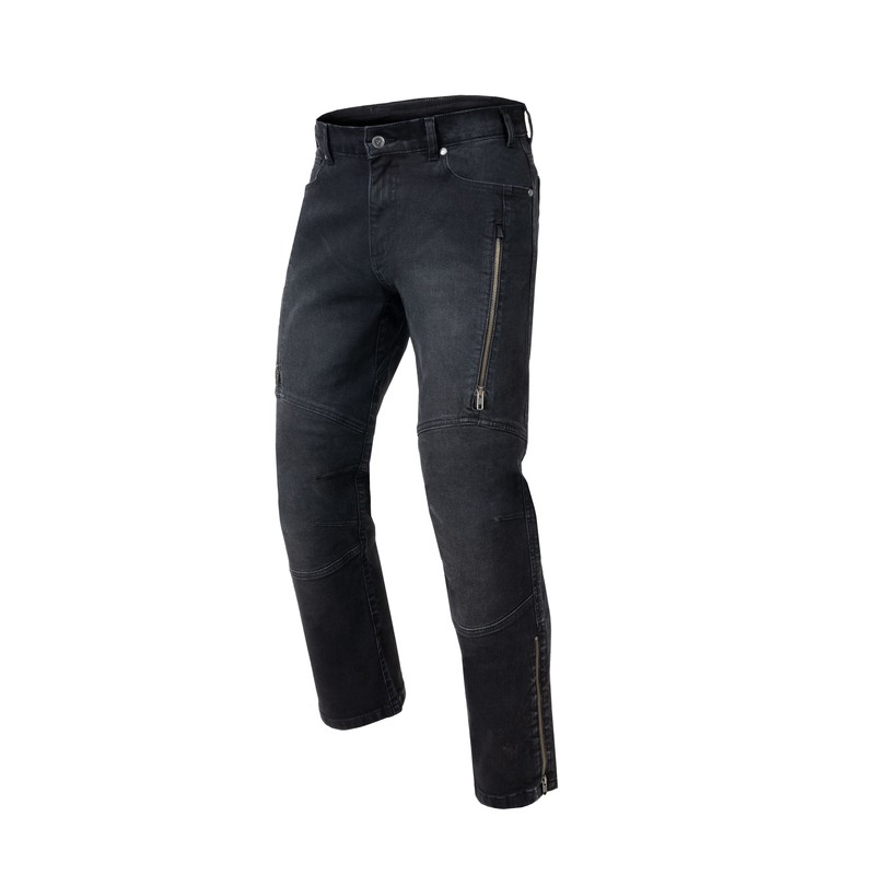 JEANSY MOTOCYKLOWE REBELHORN HAWK 3 REGULAR FIT WASHED BLACK 40/34