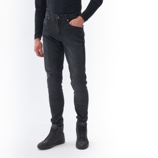 JEANSY MOTOCYKLOWE REBELHORN NOMAD TAPERED FIT WASHED BLACK 42/32