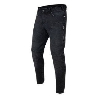 JEANSY MOTOCYKLOWE REBELHORN RAGE 2 TAPERED FIT WASHED BLACK 28/34