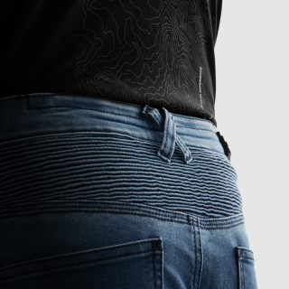 JEANSY MOTOCYKLOWE REBELHORN REVOLT WASHED BLUE MONOLAYER 38/32